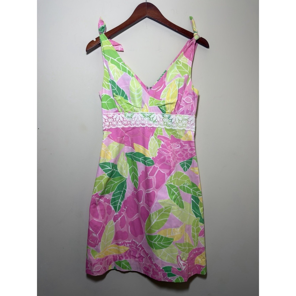 vintage lilly pulitzer dress Size 2 With Lace Waist